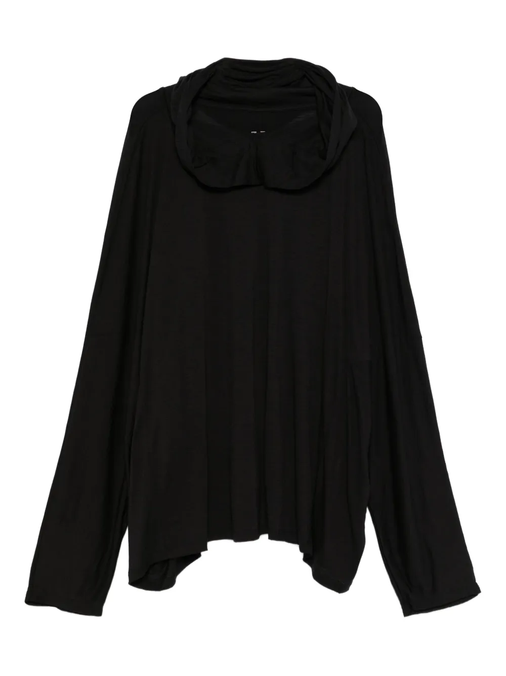 Худи оверсайз Rick Owens, черный 
Худи оверсайз Rick Owens, черный