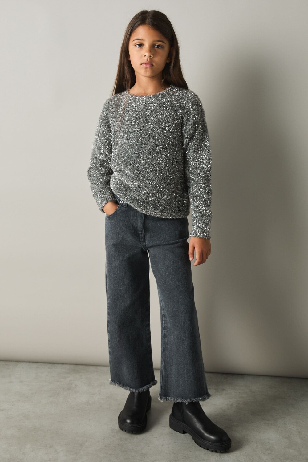 Джемпер из пряжи мишуры Theadora Reiss, серебряный
Джемпер из пряжи мишуры Theadora Reiss, серебряный