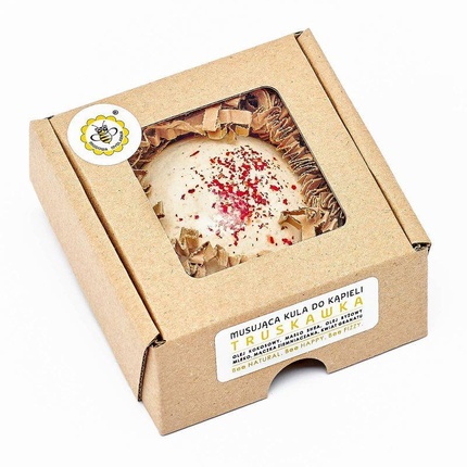 Бомбочка для ванны с клубникой 80 г Miodowa Mydlarnia
Бомбочка для ванны с клубникой 80 г Miodowa Mydlarnia