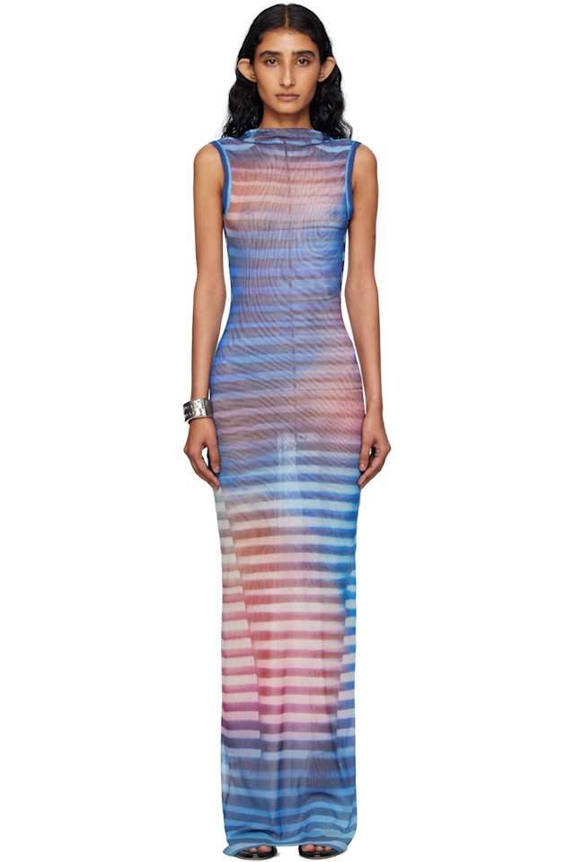 Макси-платье с высоким воротом, открытой спиной и принтом Air Max Jean Paul Gaultier, мультиколор
Макси-платье с высоким воротом, открытой спиной и принтом Air Max Jean Paul Gaultier, мультиколор