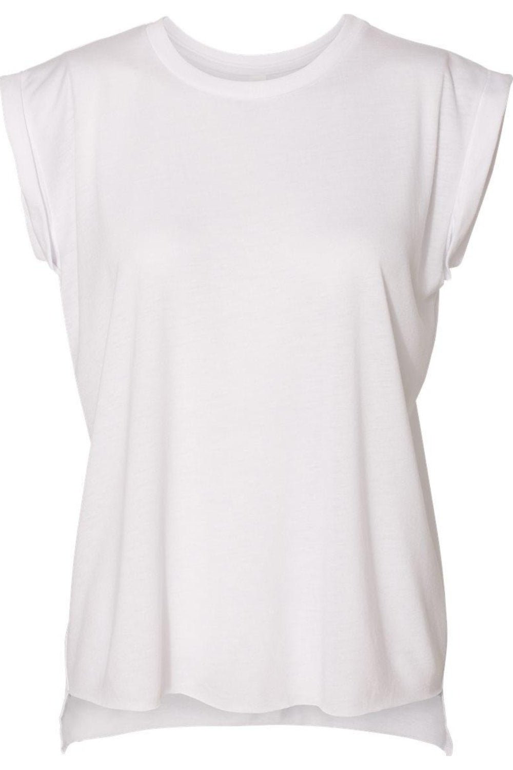 Женская футболка BELLA + CANVAS Flowy с подвернутыми манжетами, белый
Женская футболка BELLA + CANVAS Flowy с подвернутыми манжетами, белый