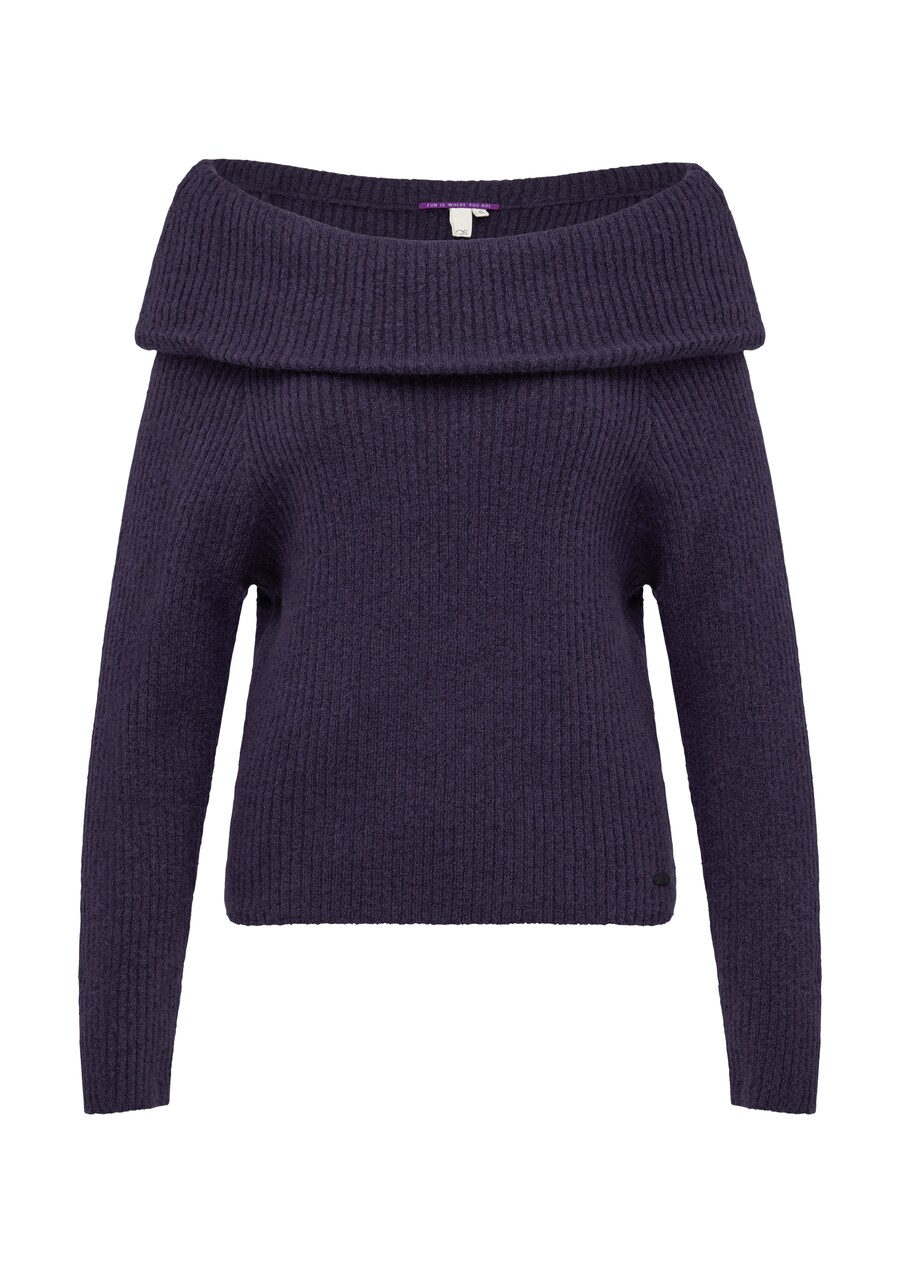Свитер QS, темно-фиолетовый 
Свитер QS, темно-фиолетовый