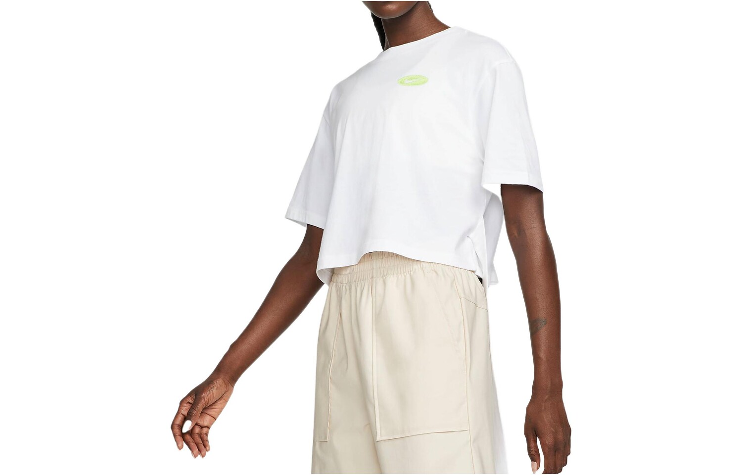 Укороченный топ женский белый Nike
Укороченный топ женский белый Nike