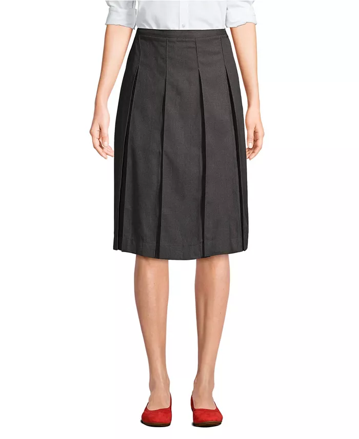 Женская юбка ниже колена со складками Lands' End, серый
Женская юбка ниже колена со складками Lands' End, серый