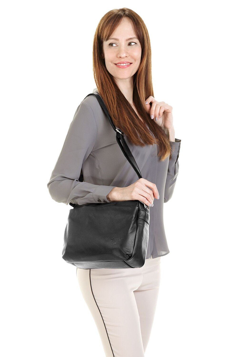 Сумка через плечо, натуральная кожа, производство Италия Samantha Look, черный
Сумка через плечо, натуральная кожа, производство Италия Samantha Look, черный