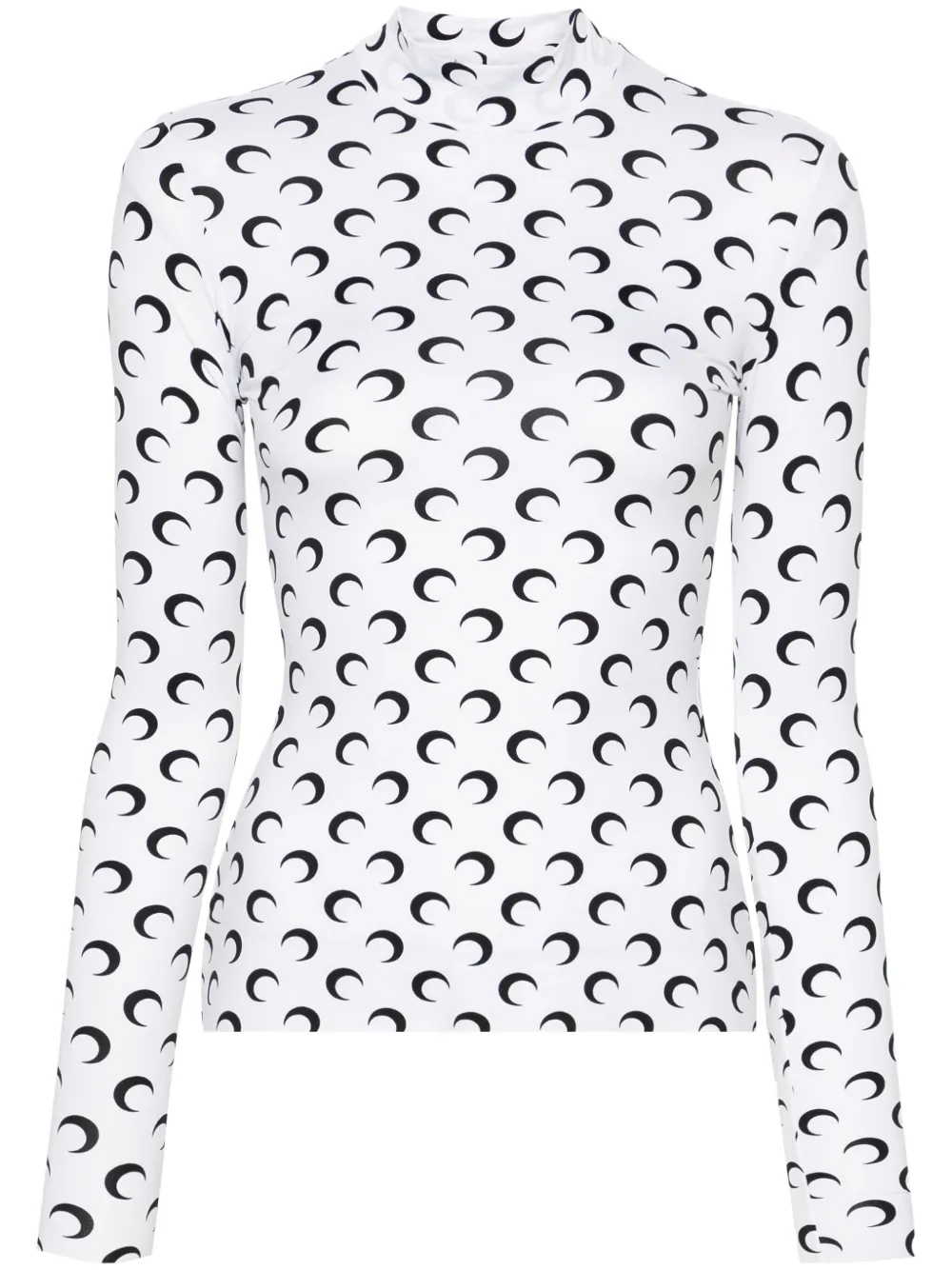 Футболка с воротником-стойкой и принтом Marine Serre, белый
Футболка с воротником-стойкой и принтом Marine Serre, белый