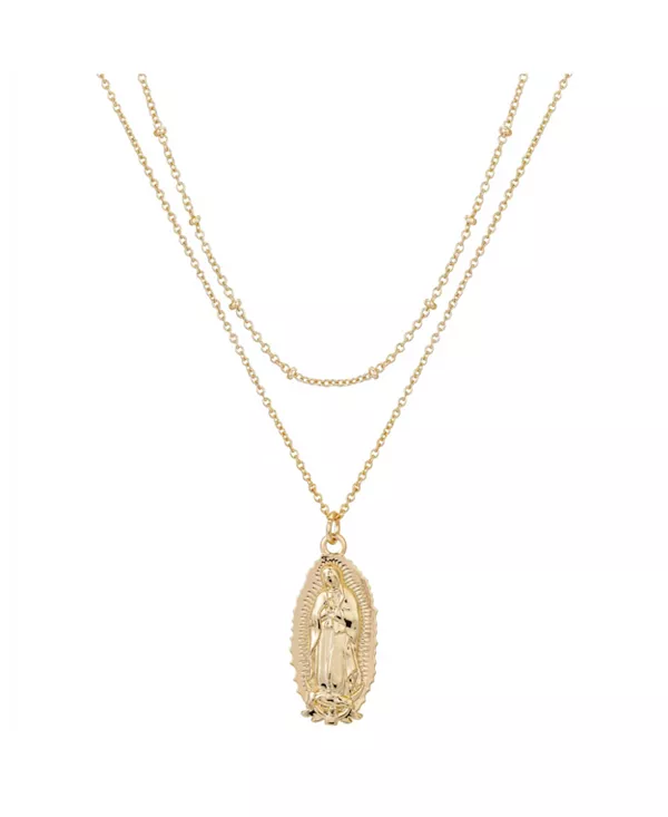Многослойное ожерелье с подвеской в виде Девы Марии, покрытое 14-каратным золотом Unwritten, gold-tone
Многослойное ожерелье с подвеской в виде Девы Марии, покрытое 14-каратным золотом Unwritten, gold-tone
