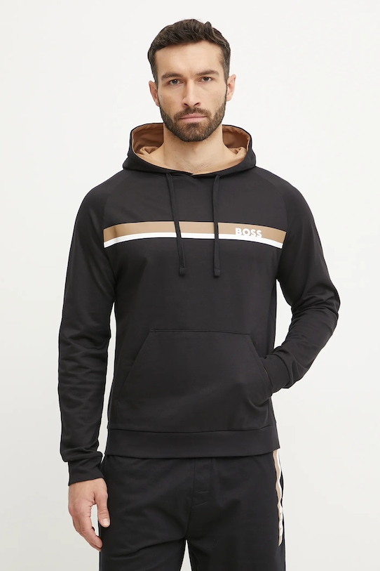 Хлопковая толстовка для отдыха Boss, черный
Хлопковая толстовка для отдыха Boss, черный