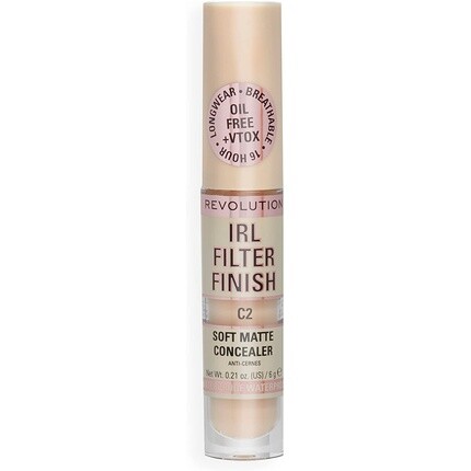 Makeup Revolution Irl Filter Finish Консилер от среднего до полного покрытия C2 6G, Revolution Beauty
Makeup Revolution Irl Filter Finish Консилер от среднего до полного покрытия C2 6G, Revolution Beauty