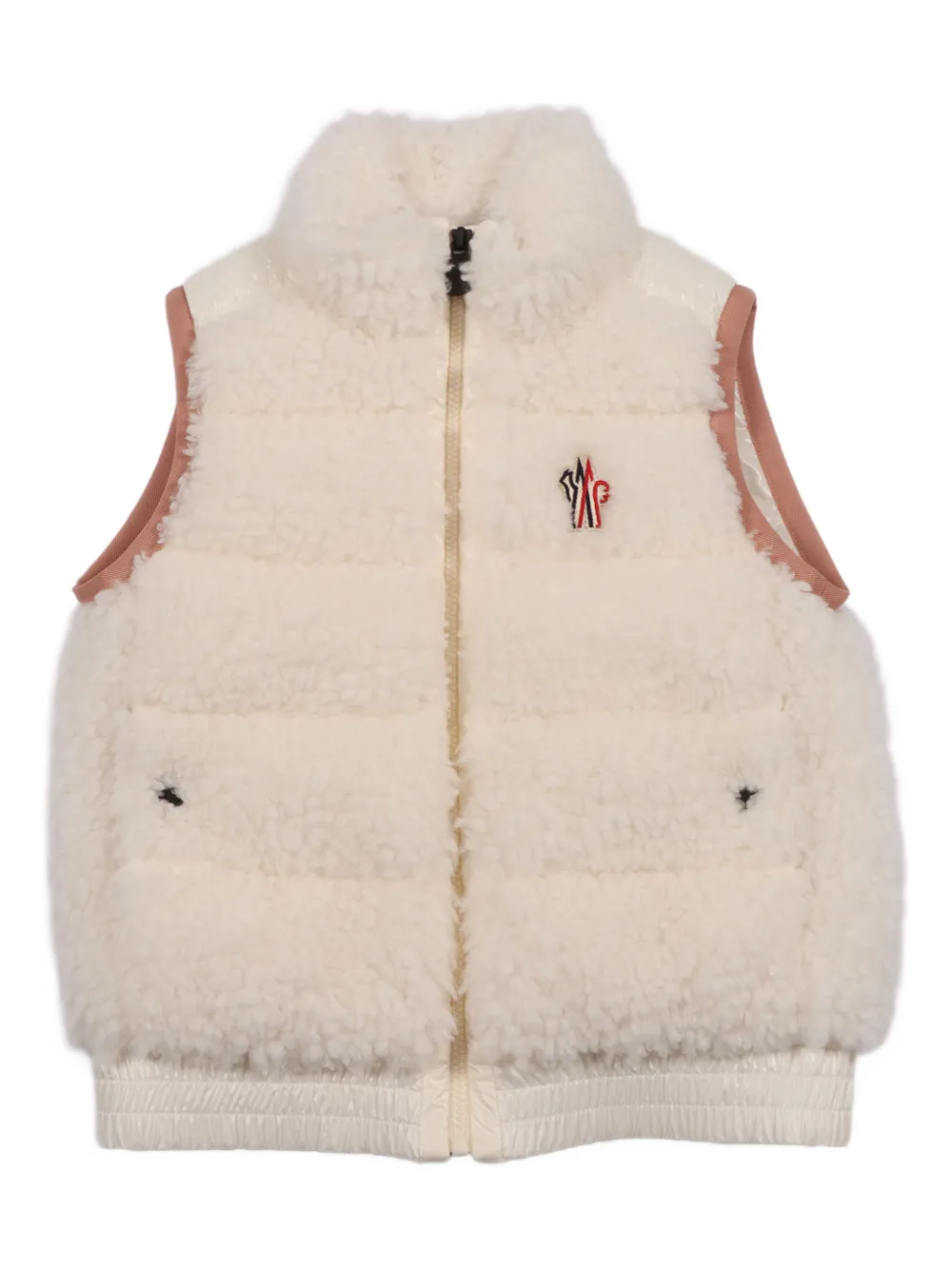 Жилет с вставками из шерпы Moncler Grenoble, белый
Жилет с вставками из шерпы Moncler Grenoble, белый