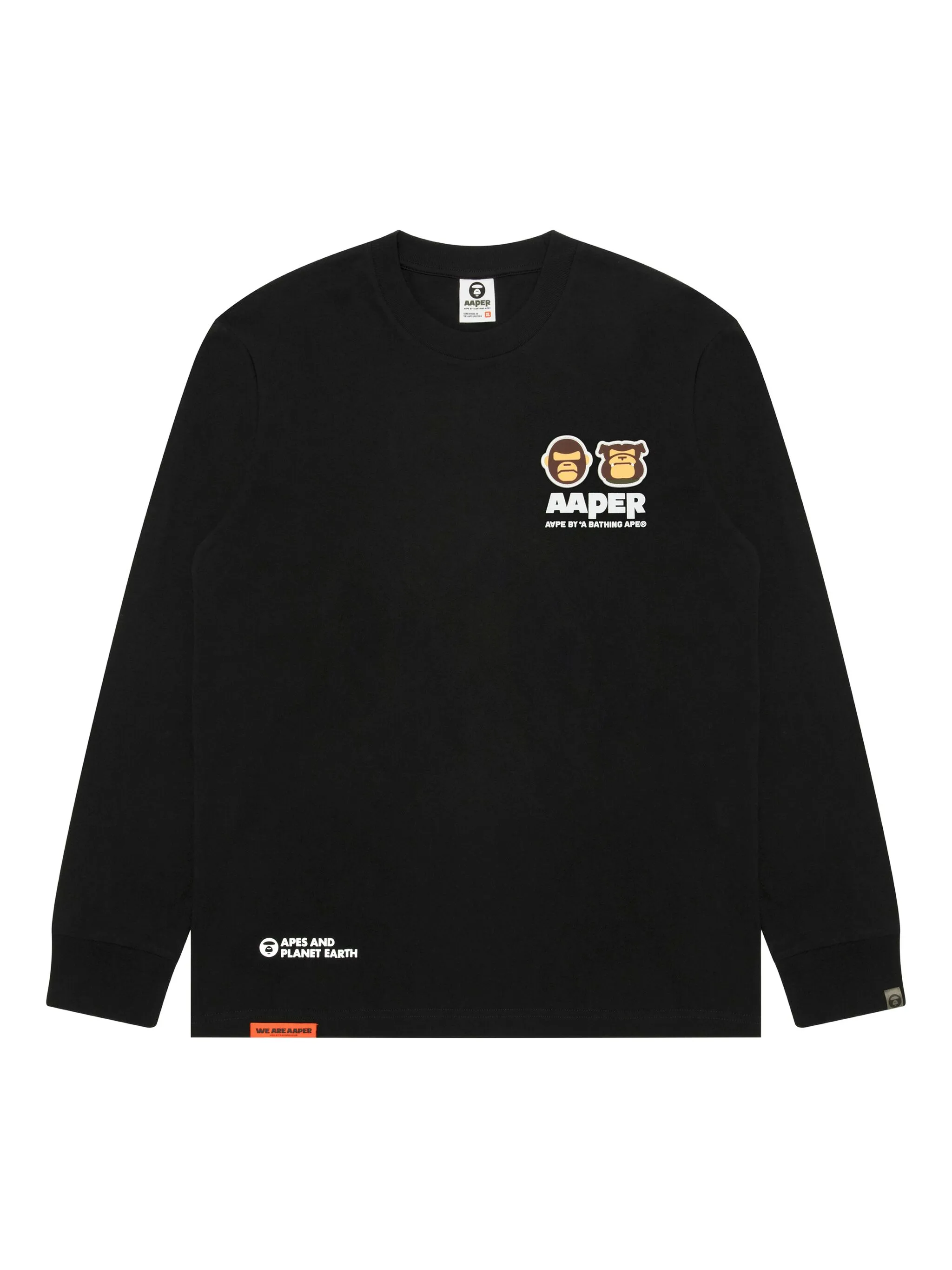 Футболка с длинными рукавами и логотипом Aape By A Bathing Ape, черный
Футболка с длинными рукавами и логотипом Aape By A Bathing Ape, черный