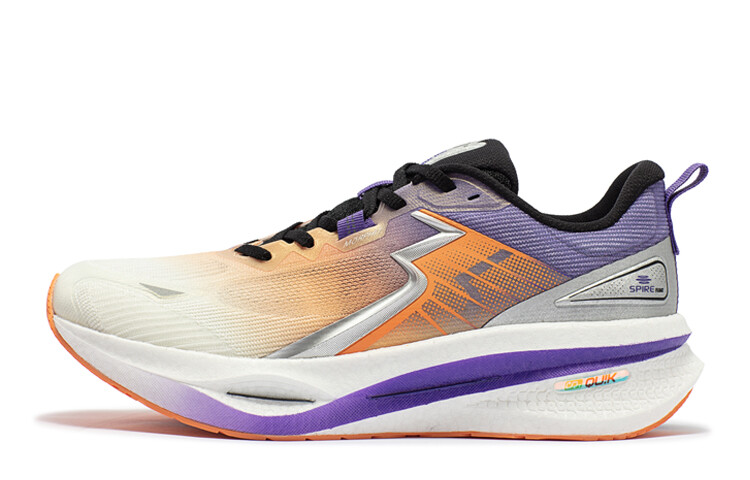 Кроссовки для бега Float мужские с низким верхом Feather белого/ультрафиолетового цвета 361°