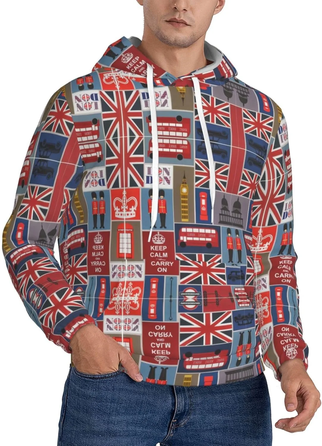 Мужская флисовая худи с капюшоном — мягкая, теплая, с карманом, с принтом в английском стиле SamLng
Мужская флисовая худи с капюшоном — мягкая, теплая, с карманом, с принтом в английском стиле SamLng