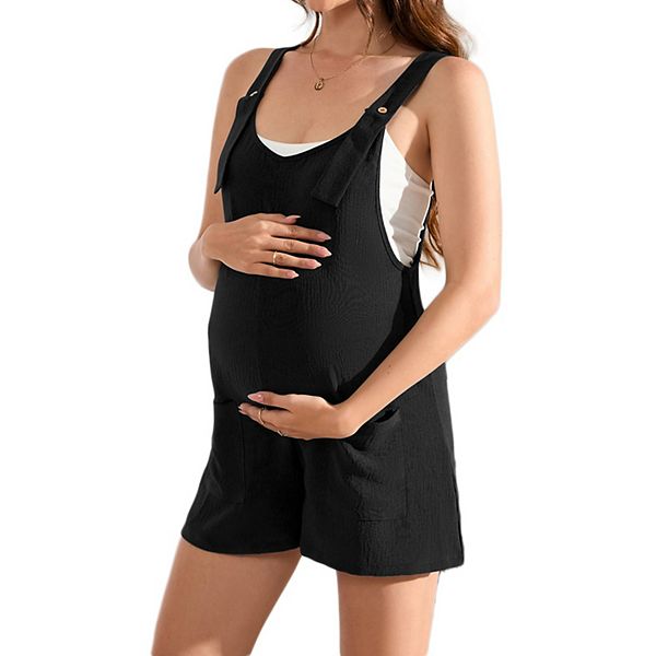 Комбинезон-Шорты для беременных с круглым вырезом и застежкой на пуговицы. Hallih Burton, Black
Комбинезон-Шорты для беременных с круглым вырезом и застежкой на пуговицы. Hallih Burton, Black