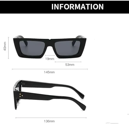 Модные прямоугольные солнцезащитные очки для женщин в стиле ретро, маленькие квадратные солнцезащитные очки, яркие очки для женщин MTZJH, Black Light Brown
Модные прямоугольные солнцезащитные очки для женщин в стиле ретро, маленькие квадратные солнцезащитные очки, яркие очки для женщин MTZJH, Black Light Brown