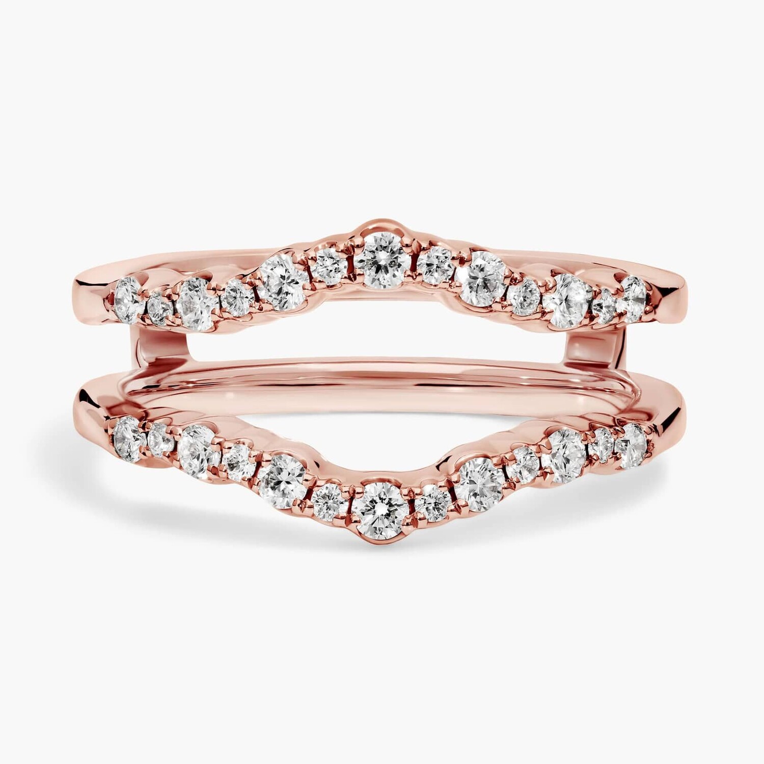 Вставка с изогнутым бриллиантом Crescendo из розового золота 14 карат (3/8 карата, двойной). Blue Nile
Вставка с изогнутым бриллиантом Crescendo из розового золота 14 карат (3/8 карата, двойной). Blue Nile