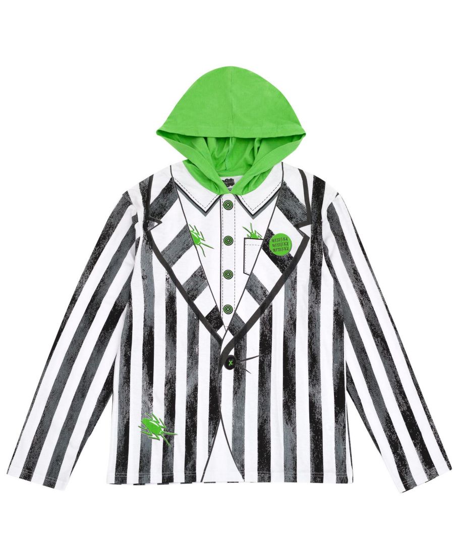 Мужские парные костюмы для косплея: пуловер с капюшоном Beetlejuice, Black / white / green
Мужские парные костюмы для косплея: пуловер с капюшоном Beetlejuice, Black / white / green