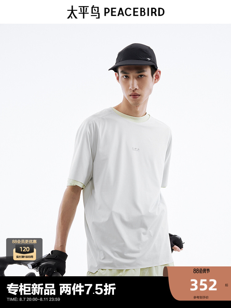 Футболка мужская Peacebird с принтом и коротким рукавом, белый
Футболка мужская Peacebird с принтом и коротким рукавом, белый