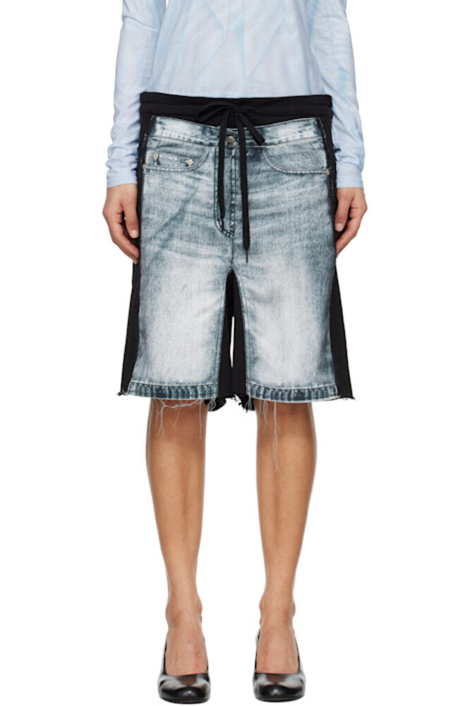 Трикотажные шорты с эффектом черного и синего джинсов OPEN YY
Трикотажные шорты с эффектом черного и синего джинсов OPEN YY