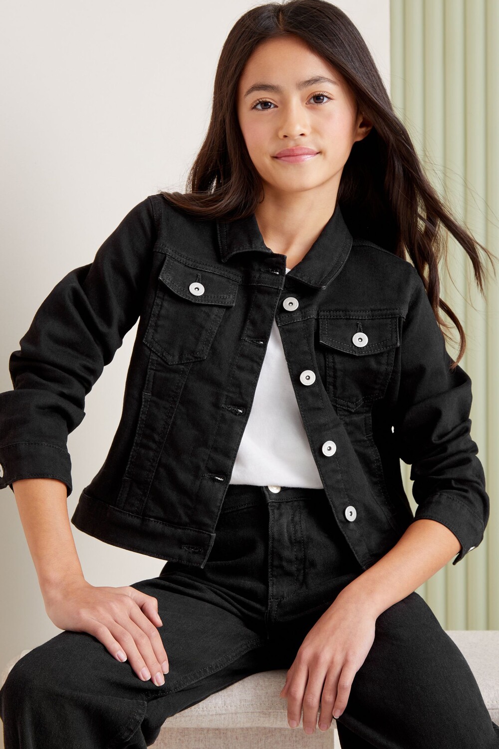 Джинсовая куртка вестерн (от 3 до 16 лет) Lipsy, черный
Джинсовая куртка вестерн (от 3 до 16 лет) Lipsy, черный