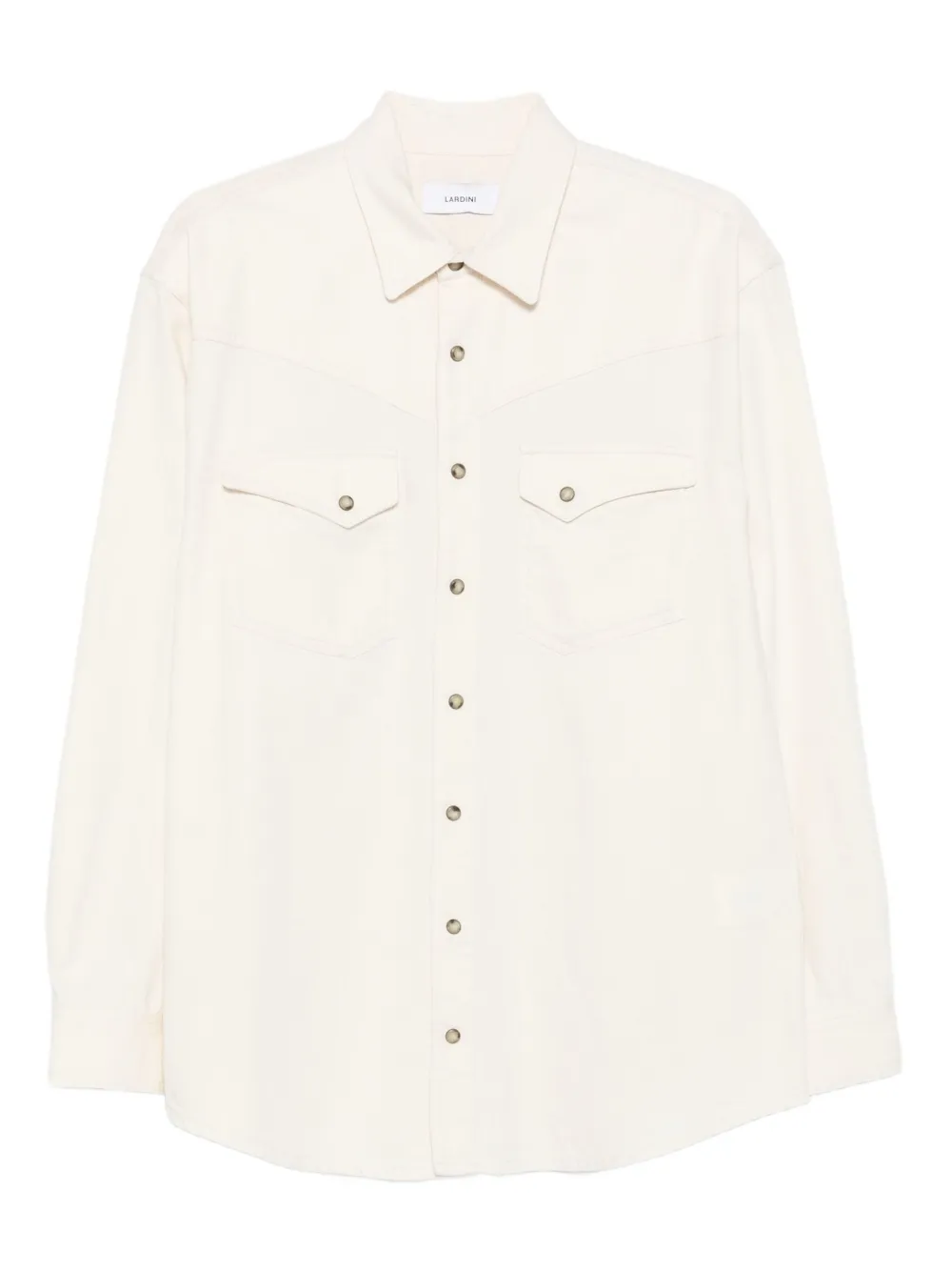 Хлопковая рубашка с двумя карманами Lardini, белый
Хлопковая рубашка с двумя карманами Lardini, белый