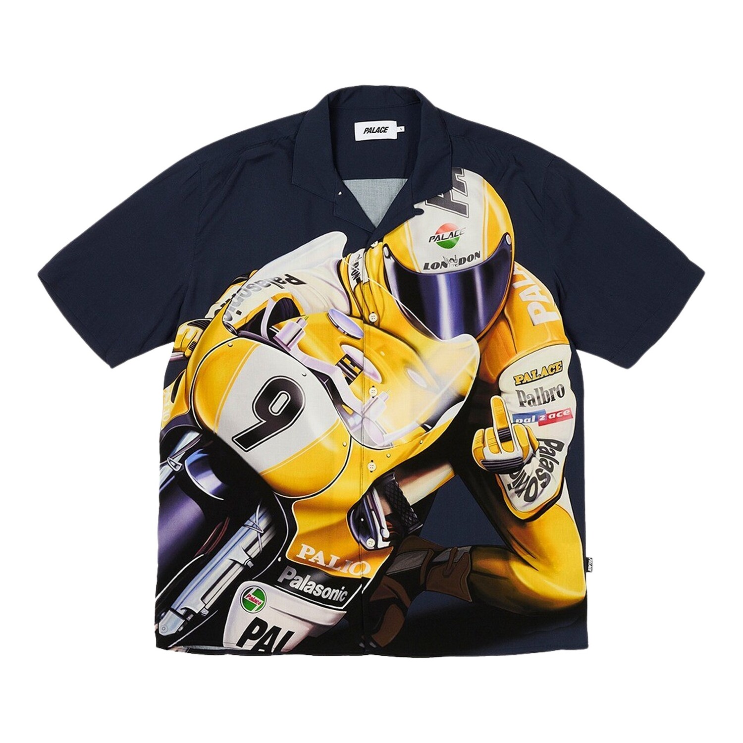 Рубашка Palace Skrrt, темно-синяя
Рубашка Palace Skrrt, темно-синяя