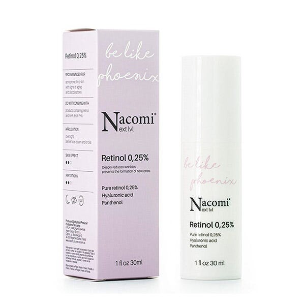 Be Like Phoenix Сыворотка с ретинолом 0,25% 30 мл Nacomi 
Be Like Phoenix Сыворотка с ретинолом 0,25% 30 мл Nacomi