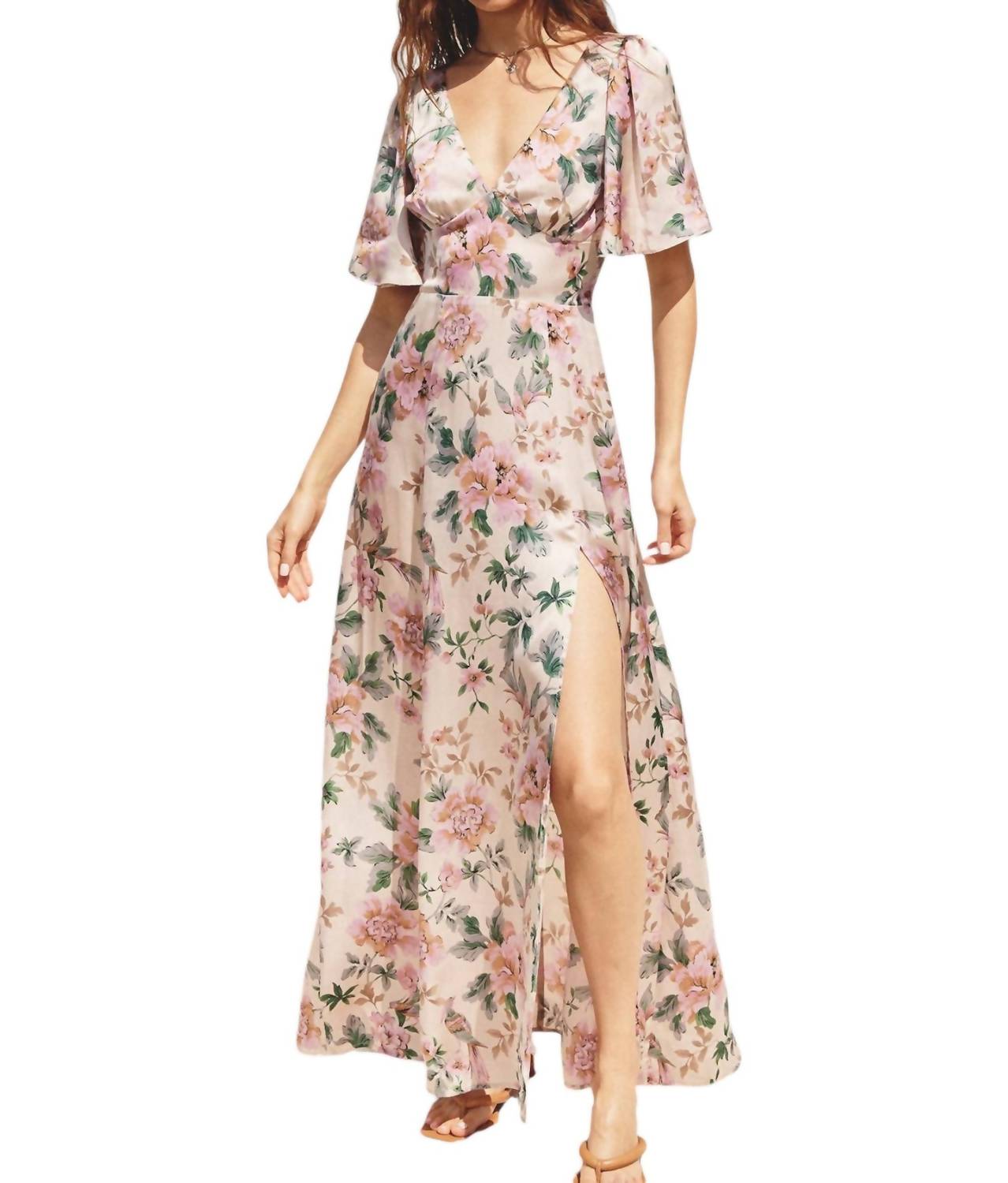 Платье Morning Meadow цвета экрю/розовый DRESS FORUM 
Платье Morning Meadow цвета экрю/розовый DRESS FORUM