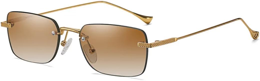 Модные солнцезащитные очки без оправы, маленькие прямоугольные, женские, в стиле ретро, с прозрачным градиентом, мужские, цветные, с защитой от УФ-излучения UV400 UUPTTPL, Tea Gradient
Модные солнцезащитные очки без оправы, маленькие прямоугольные, женские, в стиле ретро, с прозрачным градиентом, мужские, цветные, с защитой от УФ-излучения UV400 UUPTTPL, Tea Gradient