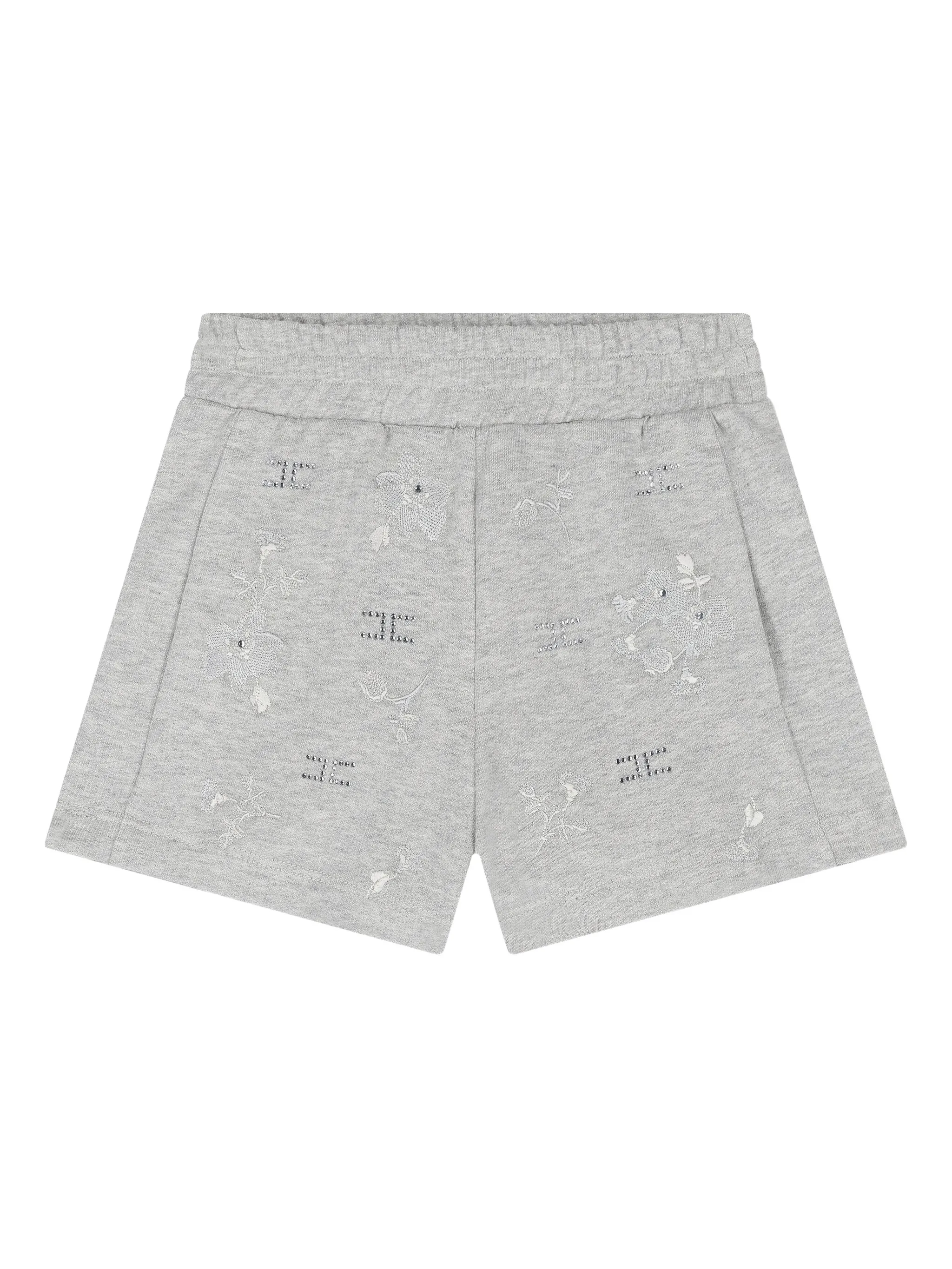 Шорты с цветочной вышивкой Elisabetta Franchi Kids, серый
Шорты с цветочной вышивкой Elisabetta Franchi Kids, серый