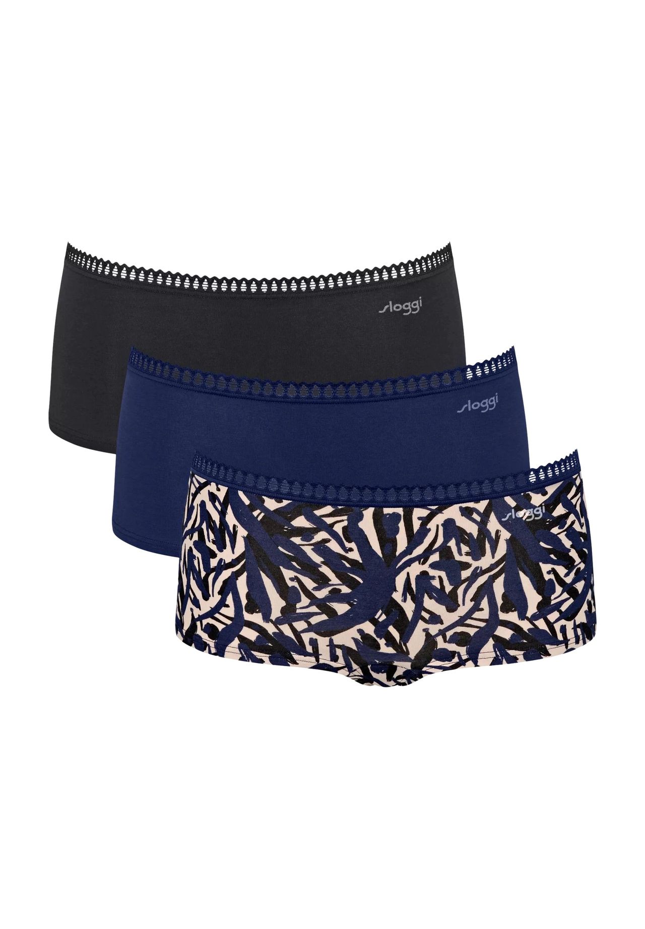 Комплект из 3 трусиков Go Crush для женщин с кружевной отделкой Sloggi, цвет Blue Dark Combination
Комплект из 3 трусиков Go Crush для женщин с кружевной отделкой Sloggi, цвет Blue Dark Combination