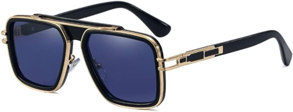 Модные квадратные солнцезащитные очки для женщин, металлическая оправа, ретро-очки для мужчин, современные хип-хоп, унисекс, подарок, защита от ультрафиолета UV400 MUTYNE, Black Blue
Модные квадратные солнцезащитные очки для женщин, металлическая оправа, ретро-очки для мужчин, современные хип-хоп, унисекс, подарок, защита от ультрафиолета UV400 MUTYNE, Black Blue