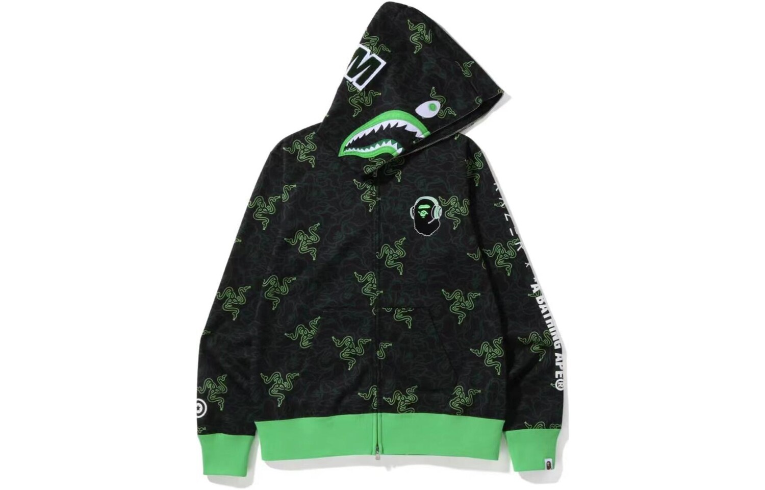 Толстовка Bape X Razer мужская черная A Bathing Ape, черный
Толстовка Bape X Razer мужская черная A Bathing Ape, черный