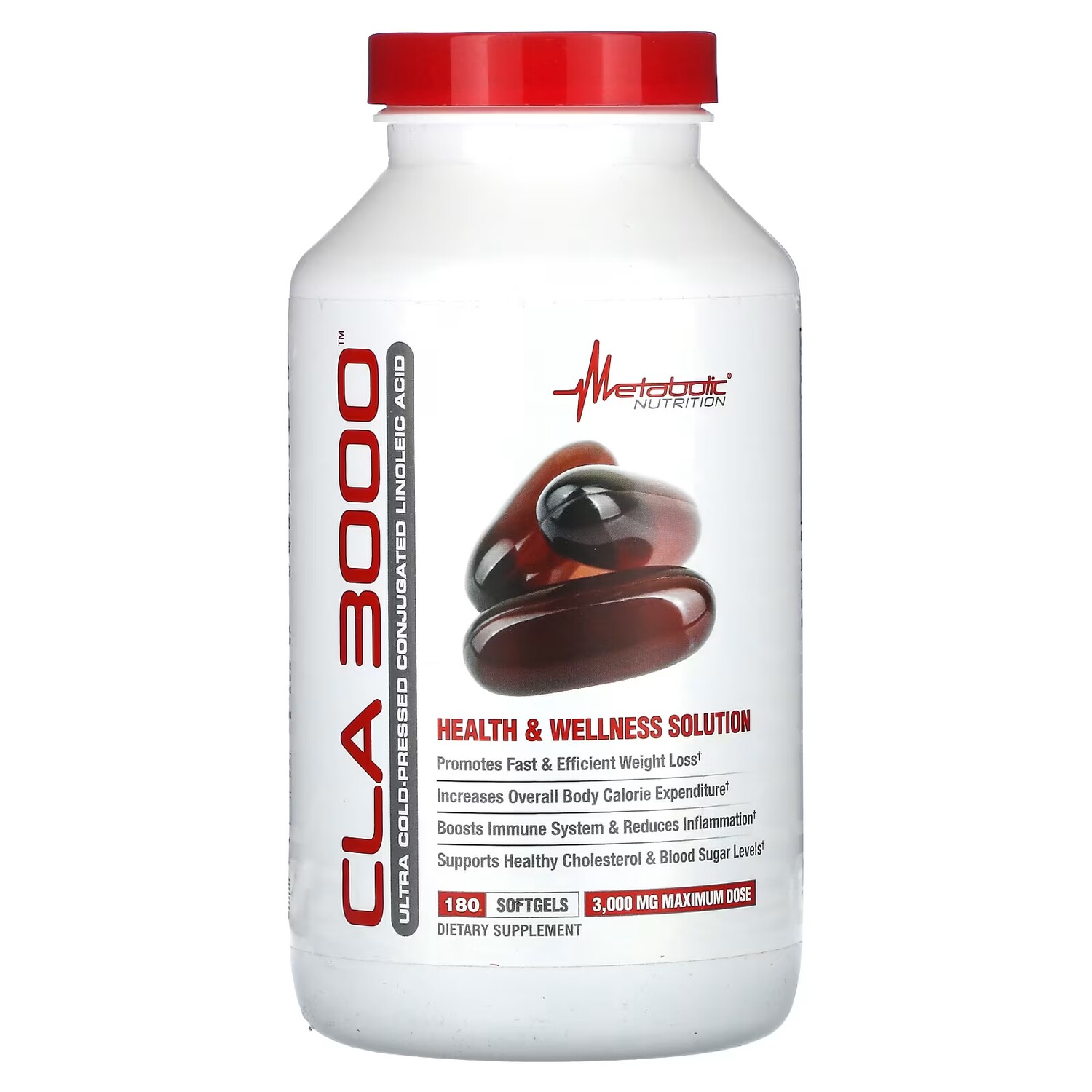 Добавка Metabolic Nutrition CLA 3000, 180 мягких таблеток
Добавка Metabolic Nutrition CLA 3000, 180 мягких таблеток