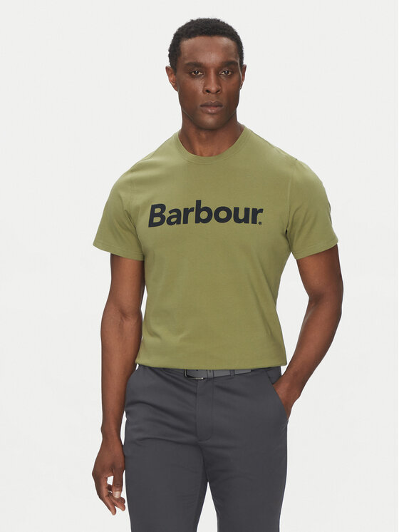 Футболка приталенного кроя Logo MTS0531OL39 Barbour, зеленый 
Футболка приталенного кроя Logo MTS0531OL39 Barbour, зеленый