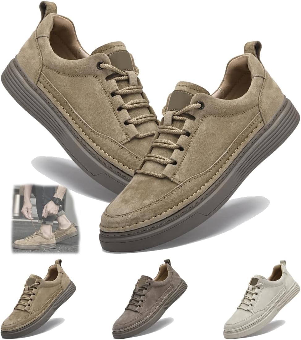 Замшевые кроссовки для мужчин, повседневные кроссовки из кожи, мягкие для ходьбы, противоскользящие, дышащие, для вождения, легкие кеды, комфортные кожаные скелетные кроссовки Generic, хаки
Замшевые кроссовки для мужчин, повседневные кроссовки из кожи, мягкие для ходьбы, противоскользящие, дышащие, для вождения, легкие кеды, комфортные кожаные скелетные кроссовки Generic, хаки