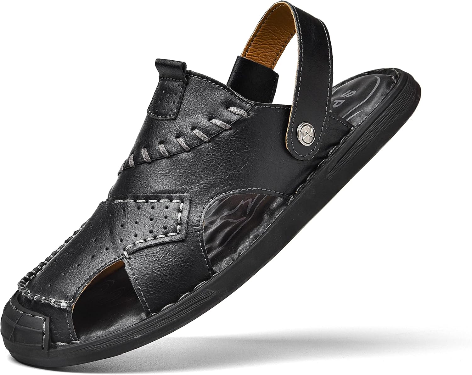 Кожаные сандалии Qiucdzi для мужчин, закрытые сандалии для походов, летние сандалии с легким надеванием, регулируемые спортивные пляжные сандалии, ручной работы, обувь рыбака для улицы, черный
Кожаные сандалии Qiucdzi для мужчин, закрытые сандалии для походов, летние сандалии с легким надеванием, регулируемые спортивные пляжные сандалии, ручной работы, обувь рыбака для улицы, черный