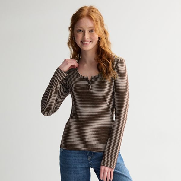 Футболка хенли с длинным рукавом в вафельном стиле для юниоров Pink Republic, цвет brown white stripe
Футболка хенли с длинным рукавом в вафельном стиле для юниоров Pink Republic, цвет brown white stripe