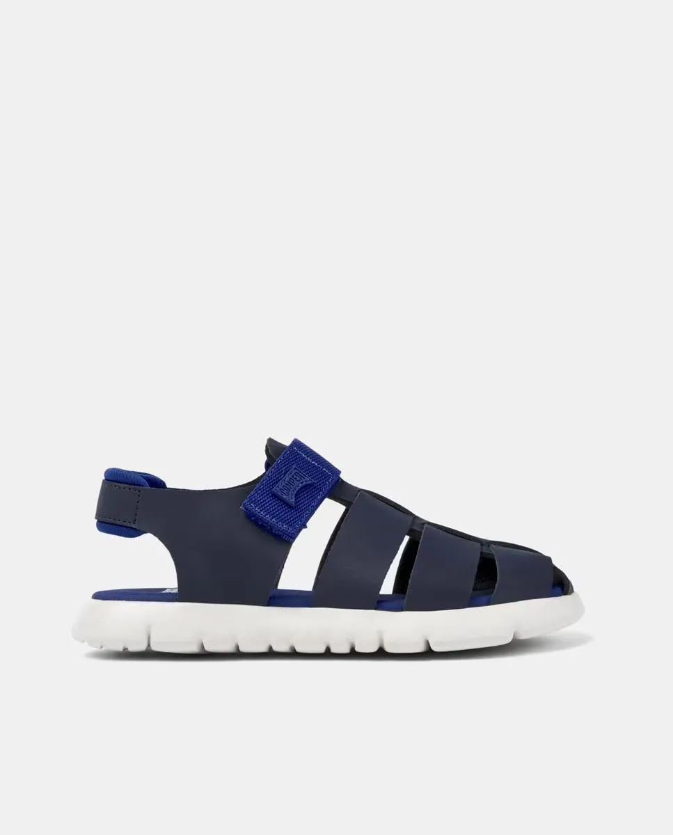 Детские закрытые кожаные сандалии с застежкой-липучкой Camper, синий
Детские закрытые кожаные сандалии с застежкой-липучкой Camper, синий