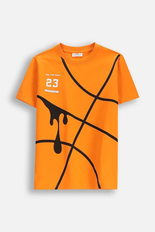 Детская хлопковая футболка Coccodrillo, оранжевый
Детская хлопковая футболка Coccodrillo, оранжевый