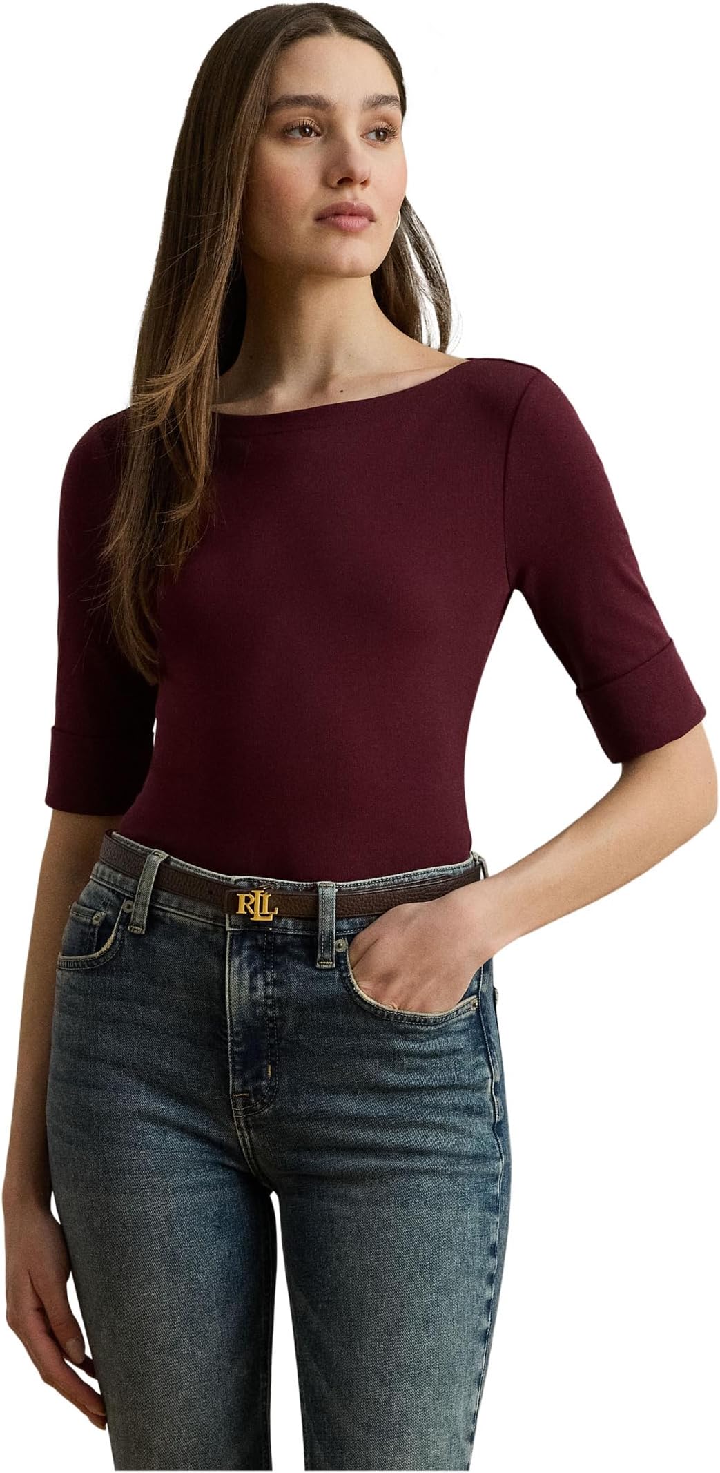 Футболка Lauren Ralph Lauren Stretch Cotton Boatneck Tee, цвет Dark Garnet
Футболка Lauren Ralph Lauren Stretch Cotton Boatneck Tee, цвет Dark Garnet
