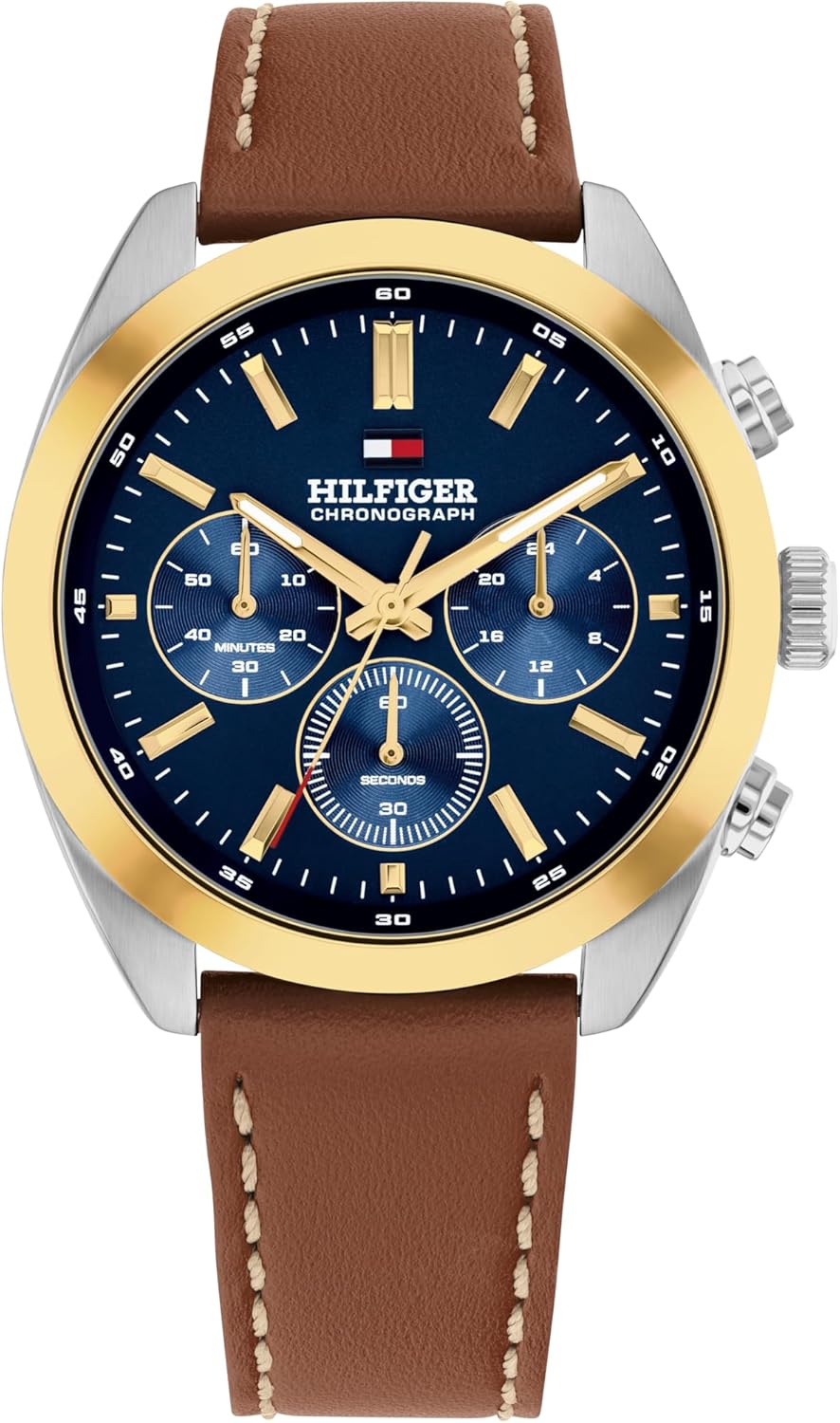 Мужские кварцевые часы Tommy Hilfiger с хронографом - корпус из нержавеющей стали 40 мм, кожаный ремешок, винтажный дизайн - подарок для него, Brown
Мужские кварцевые часы Tommy Hilfiger с хронографом - корпус из нержавеющей стали 40 мм, кожаный ремешок, винтажный дизайн - подарок для него, Brown