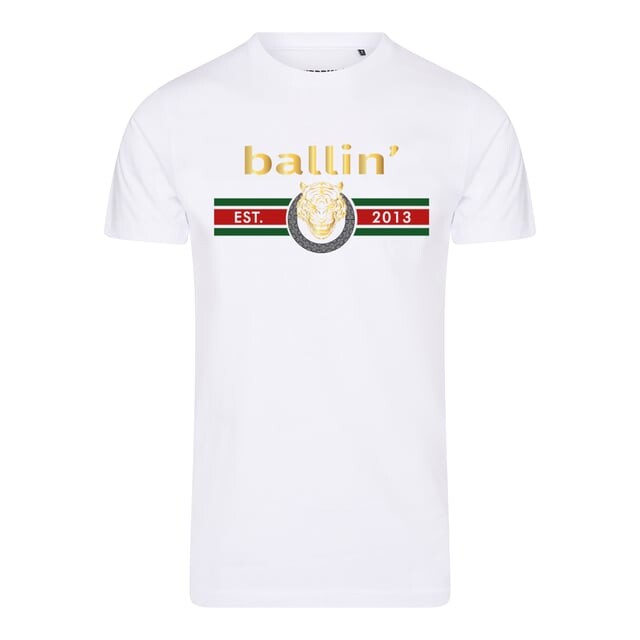 Стандартное восточное время футболка 2013 из нержавеющей стали с тигровыми линиями Ballin, белый
Стандартное восточное время футболка 2013 из нержавеющей стали с тигровыми линиями Ballin, белый
