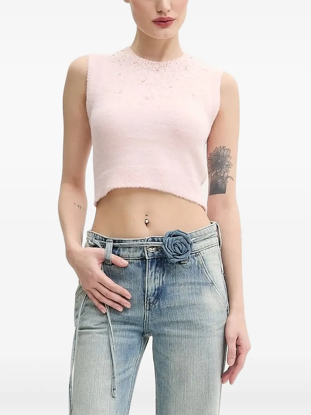 Топ с кристаллами Aniye By, розовый
Топ с кристаллами Aniye By, розовый