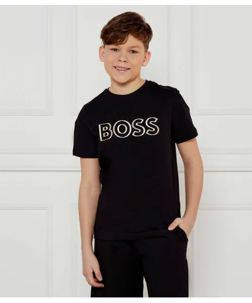 Футболка Regular fit Boss Kidswear, черный 
Футболка Regular fit Boss Kidswear, черный