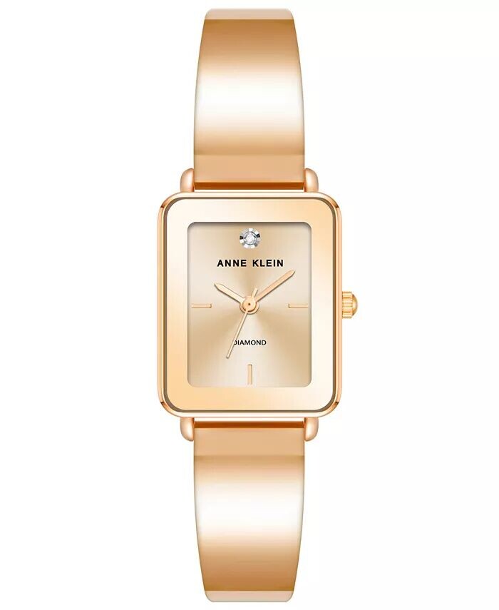 Женские часы с однотонным браслетом оттенка розового золота, 22X27 мм Anne Klein, розовый
Женские часы с однотонным браслетом оттенка розового золота, 22X27 мм Anne Klein, розовый