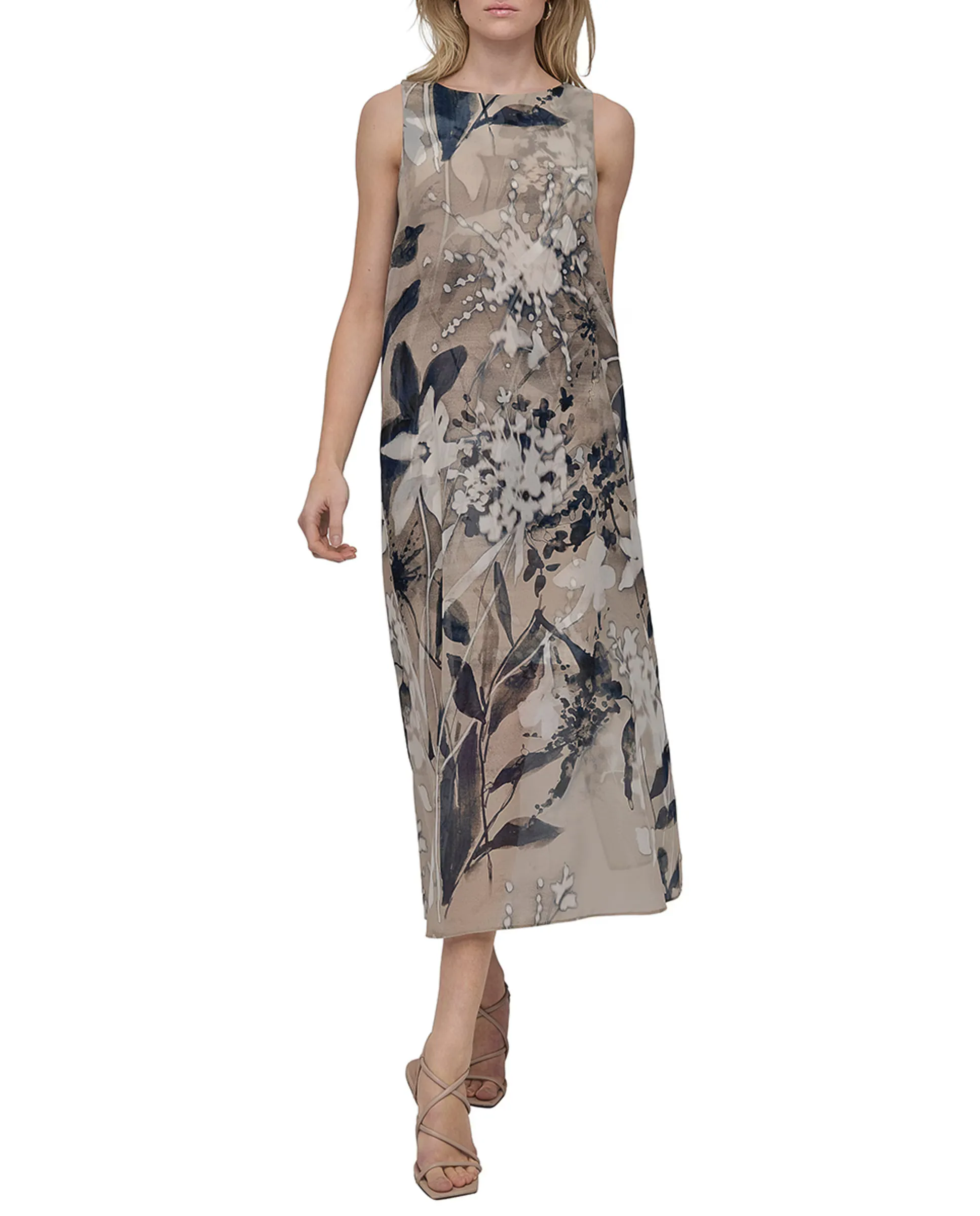 Миди-платье с лодочкой без рукавов DKNY, мультиколор
Миди-платье с лодочкой без рукавов DKNY, мультиколор