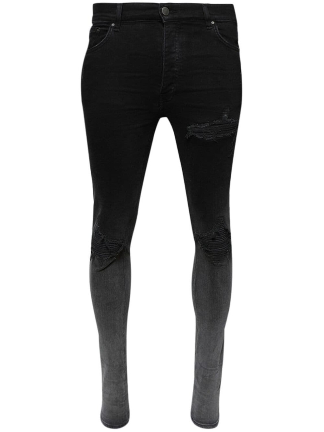 AMIRI джинсы скинни с прорезями, черный 
AMIRI джинсы скинни с прорезями, черный