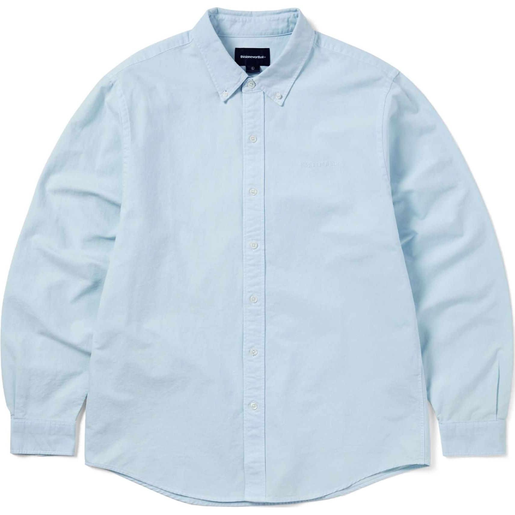 Thisisneverthat Овердайдная рубашка с логотипом T Unisex Blue
Thisisneverthat Овердайдная рубашка с логотипом T Unisex Blue