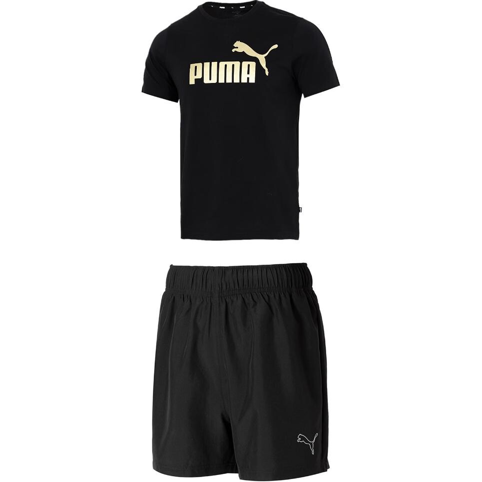 Повседневная спортивная одежда для мужчин, черный топ и черные шорты Puma, черный
Повседневная спортивная одежда для мужчин, черный топ и черные шорты Puma, черный
